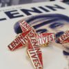 Lenin Lives! enamel badge