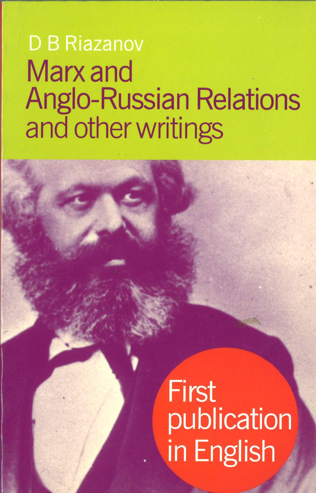 Marx and Anglo-Russian Relations