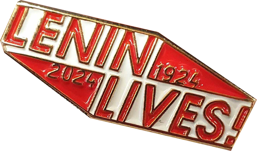 Lenin Lives! enamel badge - Wellred Books