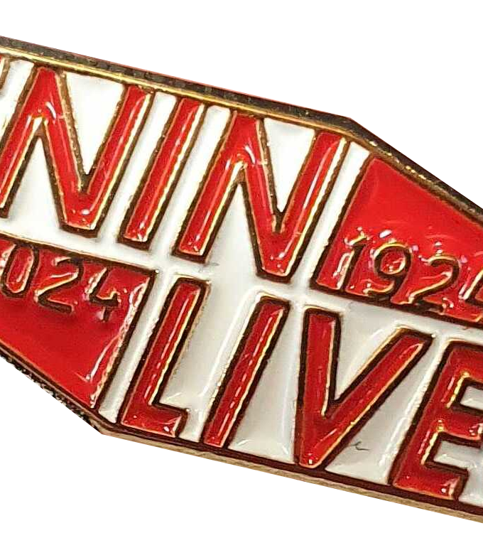 Lenin Lives! enamel badge
